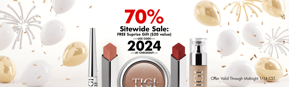 Tigi Cosmetics Website Sale Masthead